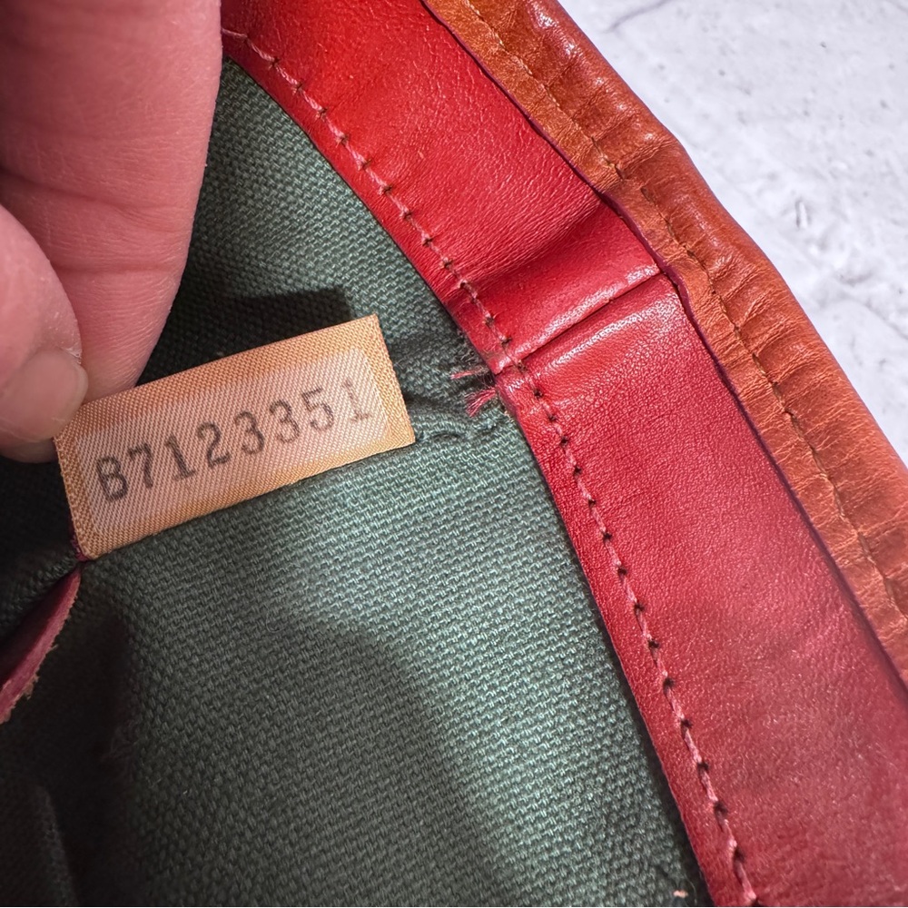 DOONEY & BOURKE Green Multicolor Plaid Leather Handbag /Shoulder Bag - Picture 6 of 15